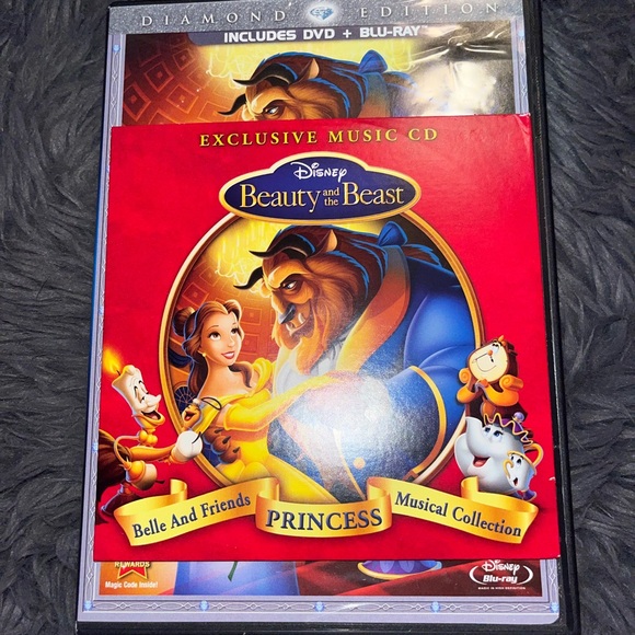 Disney Beauty and the Beast DVD Movie Blu ray Music CD - Picture 7 of 10